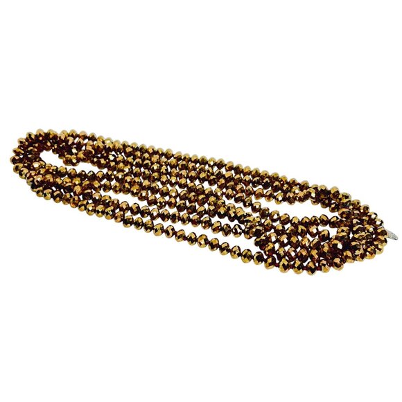 Kirks Folly Single Strand Shimmer Bead Flapper Necklace (5996) - Picture 8 of 8